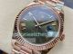 Swiss 3255 AR Rolex Day-Date II Gain Weight Green Face Rose Gold President Watch (2)_th.jpg